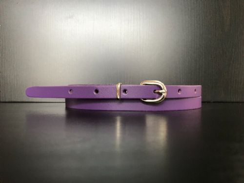 Leather Belt (B1) 13mm (Medium - Purple)